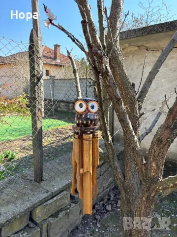 Вятърен звънец Бухалче! Намален с лек дефект!, снимка 3 - Декорация за дома - 49828937