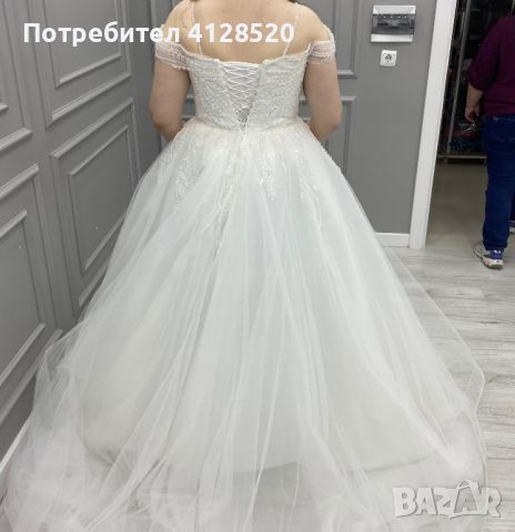 Нежна булчинска рокля, снимка 2 - Рокли - 46175185