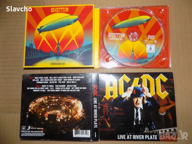 Компакт дискове на -Led Zeppelin -Celebration Day(2CD+DVD)2007/AC/DC –Live At River Plate