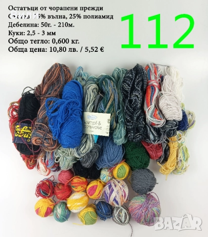 Евтини прежди в малки количества - нови и остатъци, снимка 17 - Други - 52029828