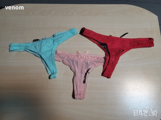 Стилни прашки с дантела и панделка, снимка 2 - Бельо - 53441161