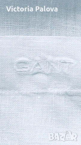 Ленена риза GANT оригинал, 100% лен, снежнобяла, 3XL, Португалия, снимка 7 - Ризи - 53929564