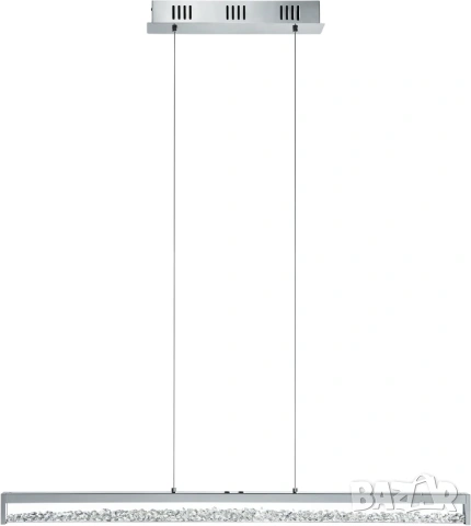 Пендел Лампа EGLO CARDITO 1 93626 LED 32W, Димируема, Кристали, Хром!
