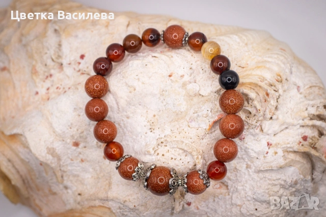 Гривна от полускъпжценни камъни, снимка 16 - Гривни - 53723548