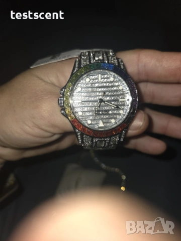 Луксозен мъжки часовник Montres Prestige Eclat X Invicta Men's Watch - 42mm, Silver / Rainbow дъга, снимка 12 - Мъжки - 53918466