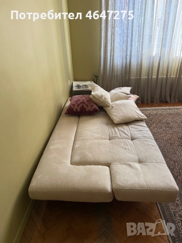 Диван с клик-клак механизъм, снимка 3 - Дивани и мека мебел - 54121094