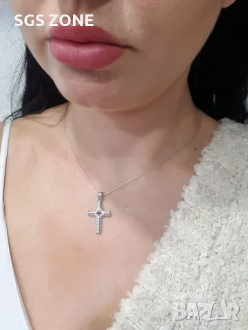 Оригинален Сребърен Кръст, снимка 5 - Колиета, медальони, синджири - 49893198