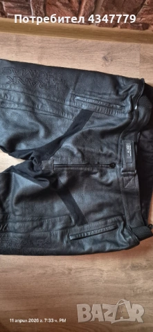 Продавам кожен панталон Frank Thomas, снимка 6 - Панталони - 54168052