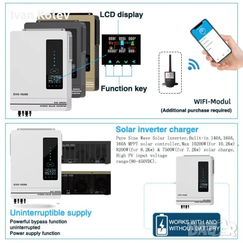 Anern - Инвертори за фотоволтаични системи 6.2kW - 10.2kW, снимка 10 - Друга електроника - 54108855