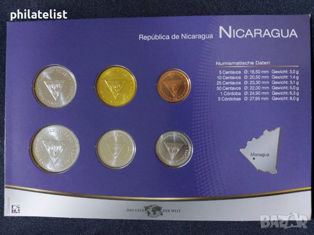 Комплектен сет - Никарагуа 1997 - 2007 , 6 монети, снимка 3 - Нумизматика и бонистика - 45206632