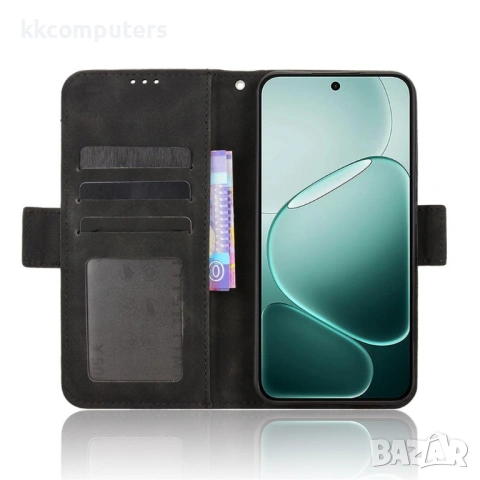 Кожен Калъф Портфейл за Oppo A6 Pro 5G / 4G - Свалящ се държач, Двоен магнит, 5 цвята, снимка 6 - Калъфи, кейсове - 54292718