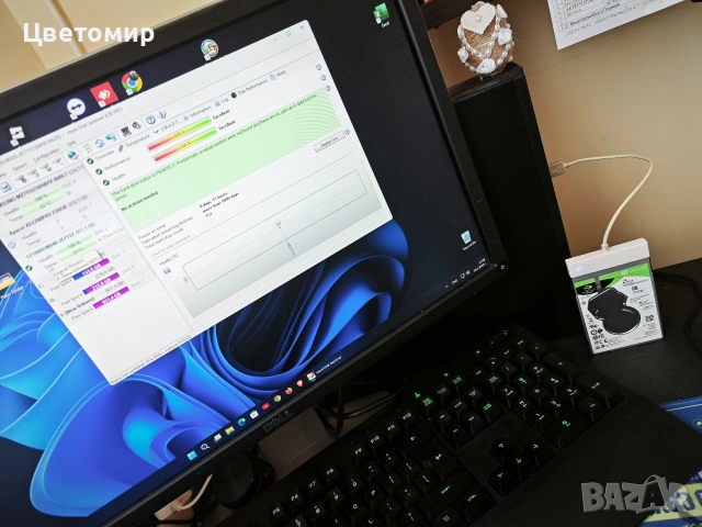 Seagate BarraCuda 1TB 2.5" HDD 100% Health ( работил е 0дни и 11часа), снимка 2 - Твърди дискове - 54234372
