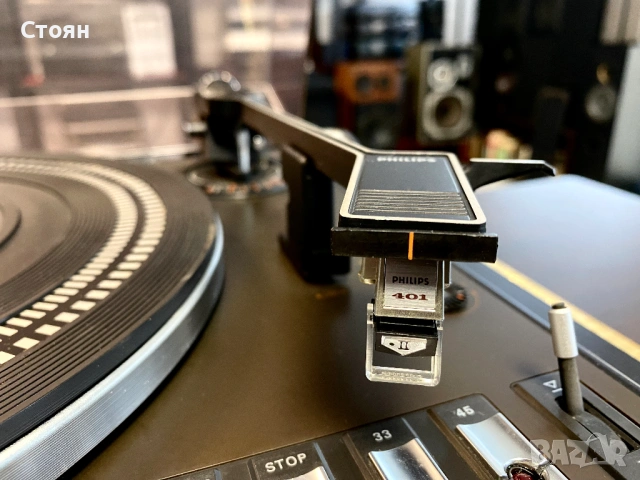 Vintage грамофон Philips, снимка 9 - Грамофони - 53034222