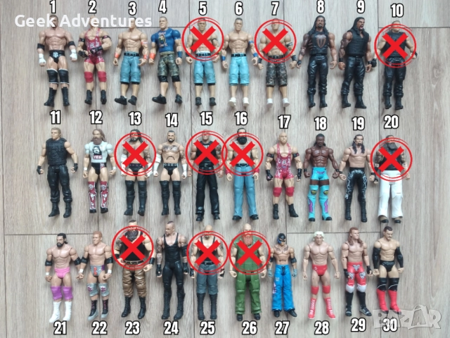 Екшън Фигурки WWE Кеч Pro-Wrestling Action Figures Dean Ambrose Hogan Cena