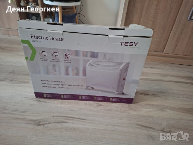 Продавам електрически конвектор TESY - модел: CN 214 ZF, снимка 4 - Радиатори - 52855415