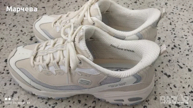 Нови дамски маратонки SKECHERS, естествена кожа,ном.41, снимка 1 - Маратонки - 48905854