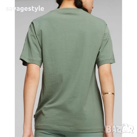 PUMA Essentials Tape Tee Green, снимка 2 - Тениски - 46672862