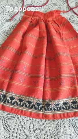 Автентична престилка от Хърцойска носия, снимка 2 - Антикварни и старинни предмети - 53400572