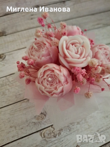 букет от ароматни соеви свещи 