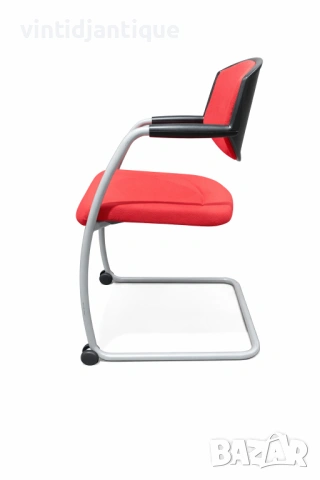 Конферентни столове с S-образна рамка Stoll Giroflex 16 червен, снимка 3 - Столове - 54065309