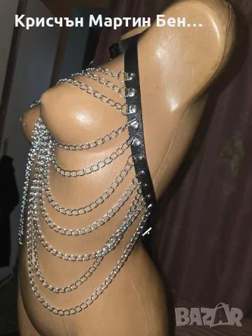 Бюстие с синджири с чокър /м. л. хл, снимка 4 - Корсети, бюстиета, топове - 49715196