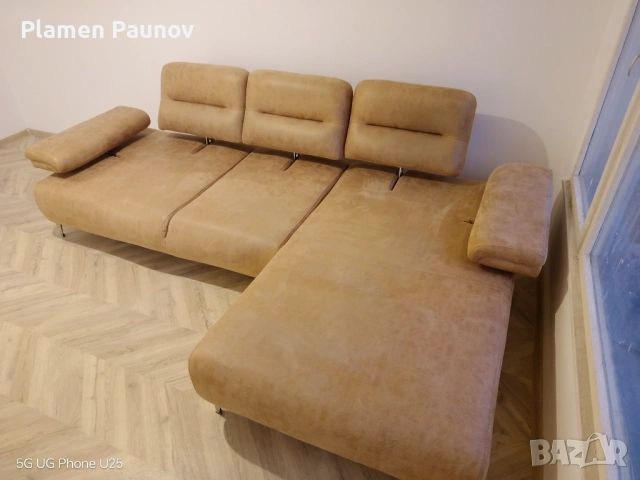 Холов Ъглов Диван , снимка 3 - Дивани и мека мебел - 53387586