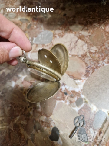 Прекрасен антикварен колекционерски османски джобен часовник , снимка 5 - Антикварни и старинни предмети - 53770738