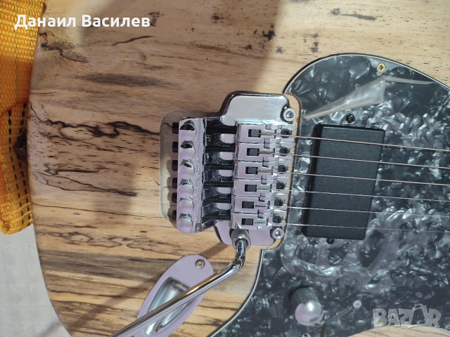 Custom електрическа китара – Spalted Maple, Floyd Rose Special, снимка 3 - Китари - 53458551