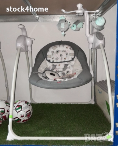 Люлка за бебе Zizito Hana, Електрическа, Дистанционно управление, 8-степенен режим на люлеене, снимка 2 - Детски люлки - 52244207