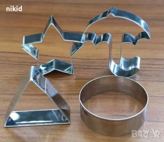 кръг звезда триъгълник чадър Squid game игра на калмари форма форми резец резци за сладки тесто , снимка 5 - Форми - 50158041