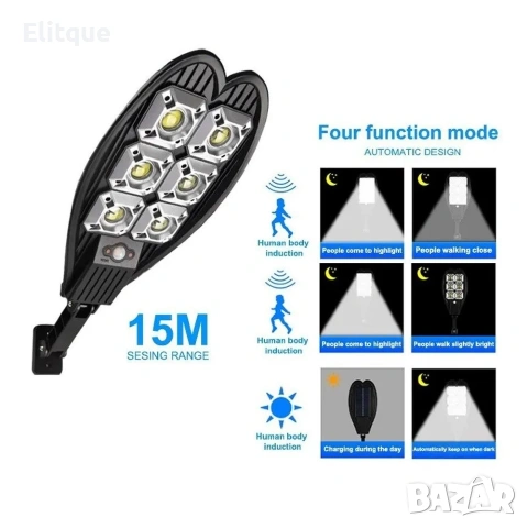 3бр. Двойна соларна лампа 1800W, снимка 2 - Соларни лампи - 53102927