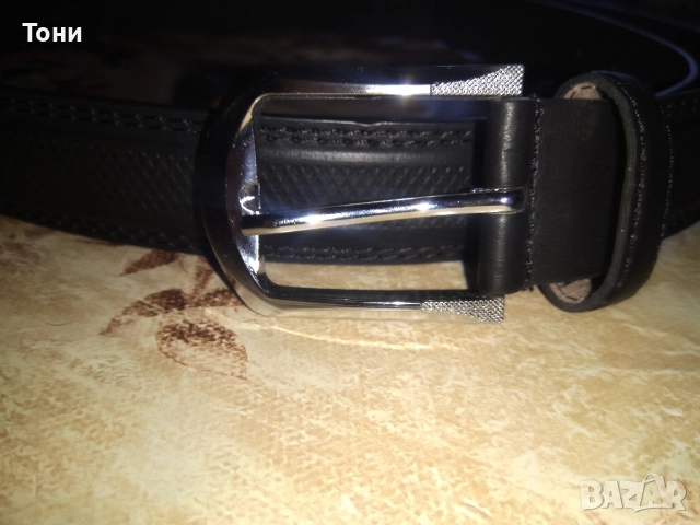 Нов Мъжки Колан Изцяло от Естествена Кожа 125см.