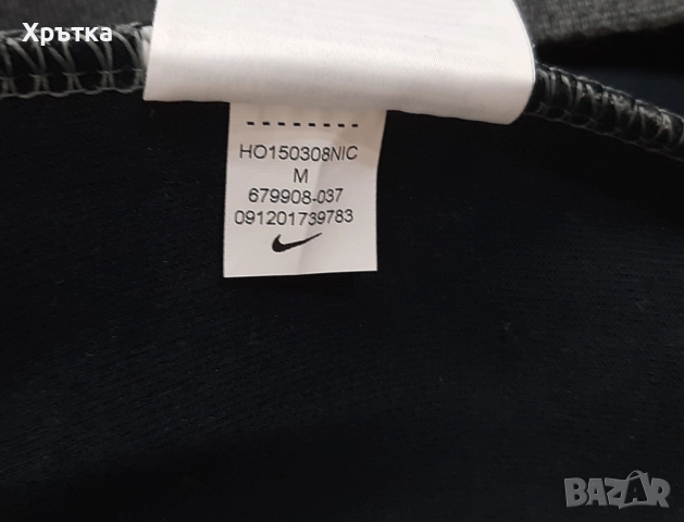 Nike Tech Fleece - Оригинална мъжка блуза с висока яка размер M, снимка 9 - Блузи - 52944182