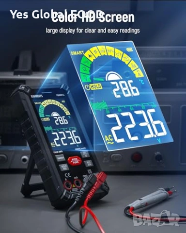 KAIWEETS KM601S мултиметър 10000 counts True RMS акумулаторен, снимка 5 - Други инструменти - 53021173