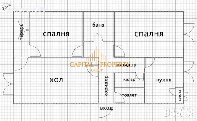 Тристаен апартамент, снимка 2 - Aпартаменти - 45673583