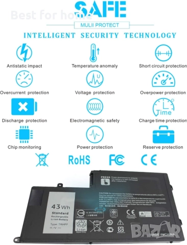 Батерия за лаптоп Dell Inspiron, снимка 6 - Друга електроника - 52533810