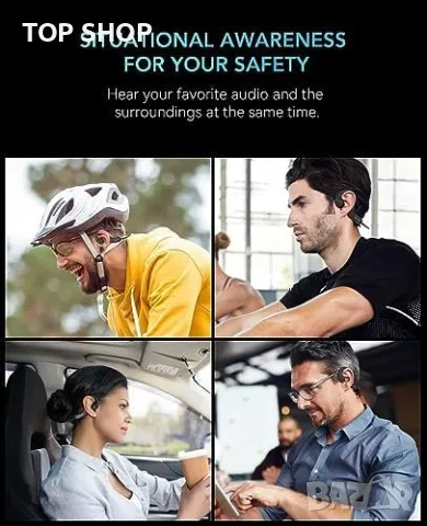 Нови Водоустойчиви Bluetooth 5.3 Безжични слушалки Спортни костна проводимост, снимка 4 - Слушалки, hands-free - 49307284