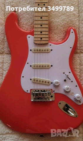 Squier Stratocaster + Eric Clapton Mid Boost kit, снимка 3 - Китари - 53667525