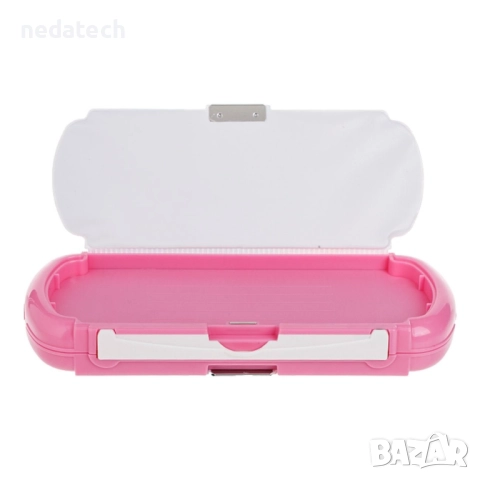 Несесер с дъска и маркер, Розов, 23x9x3.2 см., снимка 2 - Ученически пособия, канцеларски материали - 51579769