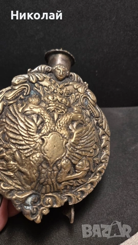 Брутник, фишеклък, барутница Русия, Руска Империя, снимка 9 - Антикварни и старинни предмети - 53939364