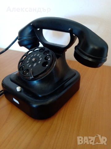 Ретро телефон работещ, снимка 10 - Антикварни и старинни предмети - 53915745