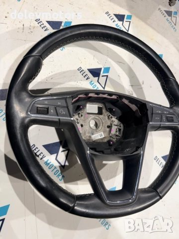5F0419091AH трилъчев кожен мултифункционален волан от Seat Leon ST FR, 1.8 TSI 180 кс., снимка 2 - Части - 52503491