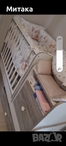 Детска кошара, ползвана само 3 месеца, много запазена , снимка 5 - Кошарки - 52492651