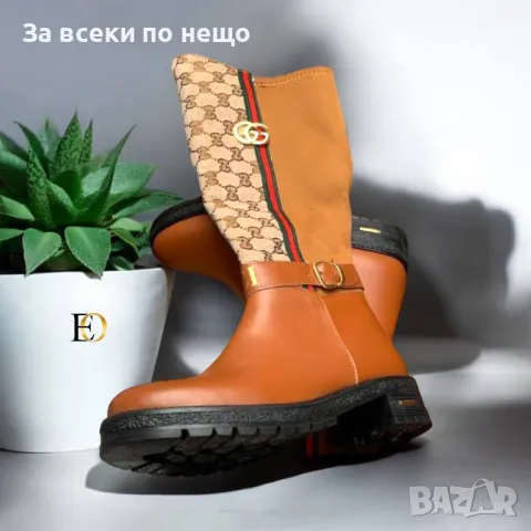 Дамски ботуши Burberry 👢 Louis Vuitton 👢 Gucci 👢 Christian Dior 👢 Chanel Код D765, снимка 5 - Дамски ботуши - 47099134