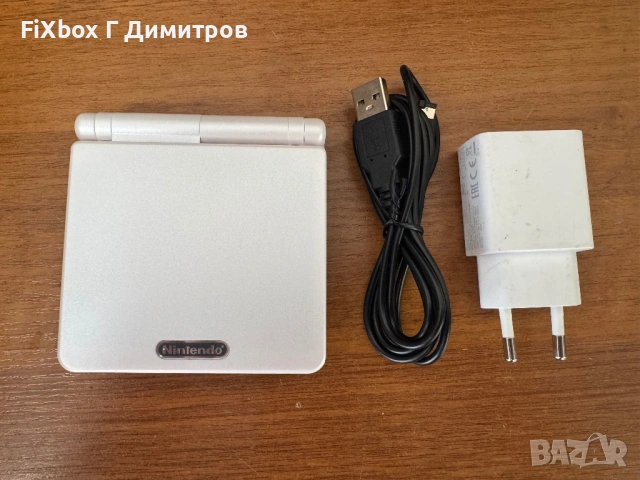 Nintendo GBA SP с Нови Панели бял металик , снимка 2 - Nintendo конзоли - 54113678