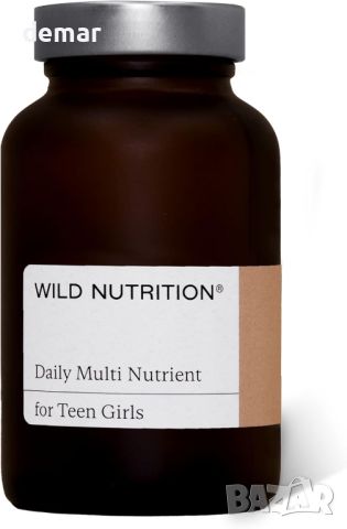 Wild Nutrition Мултивитамини за момичета тийнейджърки, 60 капсули