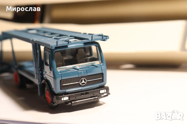 HERPA H0 1/87 MERCEDES BENZ АВТОВОЗ КАМИОН МОДЕЛ КОЛИЧКА, снимка 5 - Колекции - 53665034