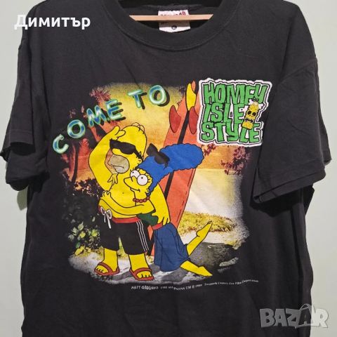 Оригинална тениска на The Simpsons XL cartoon t-shirt  , снимка 2 - Тениски - 45936816