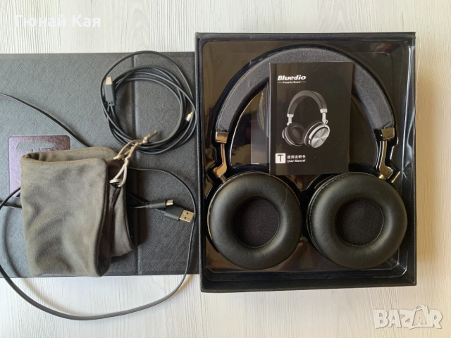 Bluedio T4S Bluetooth слушалки, стерео, вграден микрофон, активно шумопотискане, снимка 5 - Bluetooth слушалки - 51624009