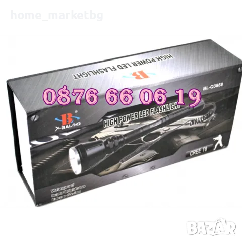 Ловен LED фенер. Фенер за лов Q3888, три цветни филтъра и скоби, снимка 4 - Екипировка - 50227648